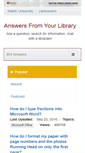 Mobile Screenshot of libanswers.walsh.edu