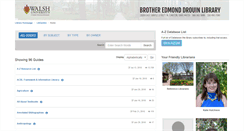 Desktop Screenshot of libguides.walsh.edu